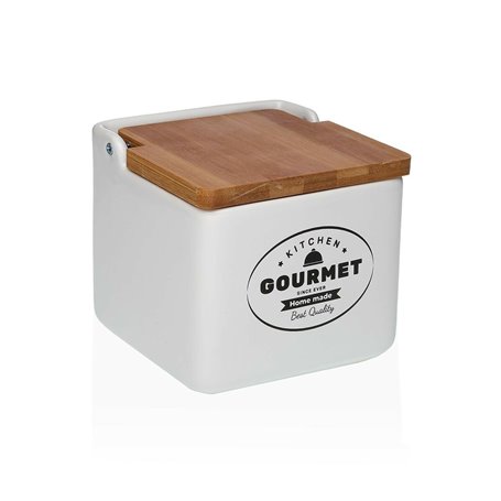 Salière avec couvercle Versa Gourmet Céramique Dolomite 12