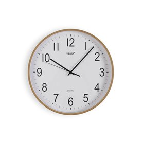 Horloge Murale Versa Plastique Quartz Bois MDF 4 x 30 x 30 cm