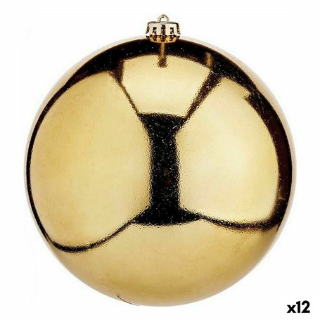 Boule de Noël Doré Plastique 20 x 20 x 20 cm (12 Unités)