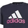 T shirt à manches courtes Enfant Adidas Essentials Bleu foncé