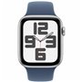 Montre intelligente Apple Watch SE Bleu Argenté 44 mm