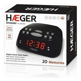 Radio-réveil Haeger RA-06B.005B Noir