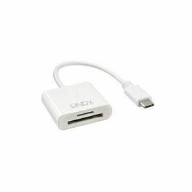 Lindy 43185 lecteur de carte mémoire USB 3.2 Gen 1 (3.1 Gen 1) Type-C Blanc