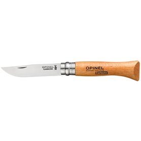 Couteau Opinel Nº6 Acier au carbone Bois de hêtre 7 cm