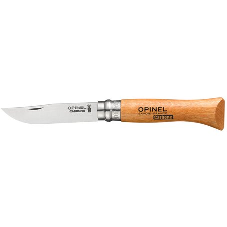 Couteau Opinel Nº6 Acier au carbone Bois de hêtre 7 cm