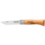 Couteau Opinel Nº6 Acier au carbone Bois de hêtre 7 cm