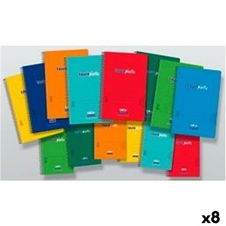 Cahier Multicouleur quarto 8 Pièces