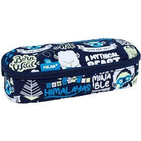 Trousse d'écolier Milan The Yeti Blue marine 20