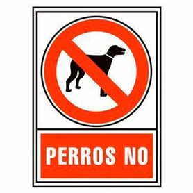 Panneau Archivo 2000 "PERROS NO" PVC 210 x 297 mm