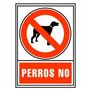 Panneau Archivo 2000 "PERROS NO" PVC 210 x 297 mm