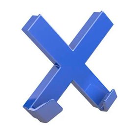 Aimant Novus MEGA Magnet CROSS XL Bleu Croix 9 x 9 cm