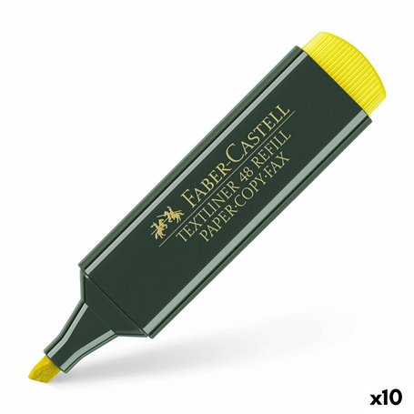 Surligneur Faber-Castell TEXTLINER 48 Jaune (10 Unités)