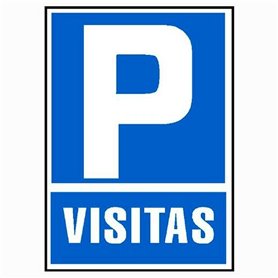 Panneau Archivo 2000 "PARKING VISITAS" PVC 210 x 297 mm