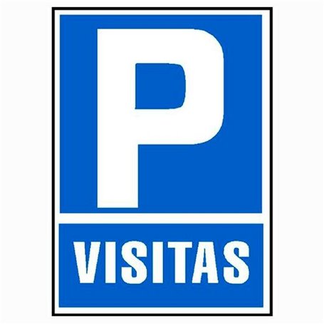 Panneau Archivo 2000 "PARKING VISITAS" PVC 210 x 297 mm