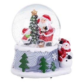 Boule de Noël Multicouleur Verre Polyrésine Père Noël 13 x 10