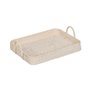 Plateau Blanc Bambou Rotin 45 x 34 x 13 cm (2 Unités)