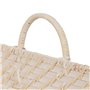 Plateau Blanc Bambou Rotin 45 x 34 x 13 cm (2 Unités)