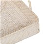 Plateau Blanc Bambou Rotin 45 x 34 x 13 cm (2 Unités)