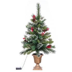 Sapin de Noël Vert Multicouleur 80 x 45 x 18 cm (4 Unités)