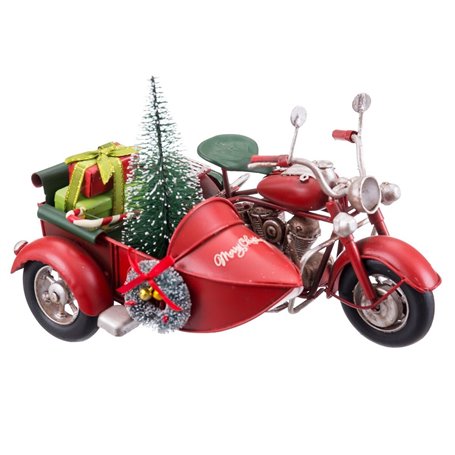 Décorations de Noël Rouge Multicouleur Side-car 19 x 14 x 13 cm