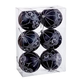 Boules de Noël Plastique Ø 8 cm 24 X 8 X 16 CM (6 Unités)