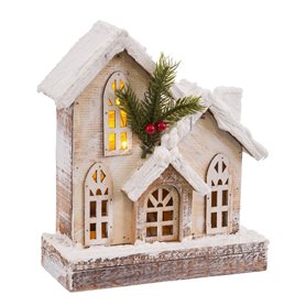 Accesoires pour crèche de Noël Naturel Église 21 X 9 X 25 CM