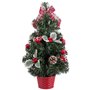 Sapin de Noël Rouge Vert PVC Ananas 26 x 26 x 50 cm