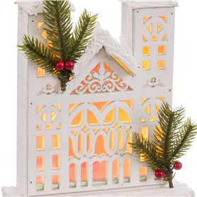 Accesoires pour crèche de Noël Naturel Église 19 X 8 X 33 CM