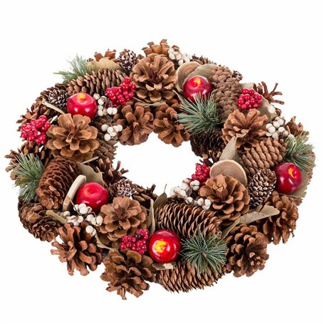 Couronne de Noël Multicouleur Naturel Plastique Foam Ananas 36 x 9 x 36 cm