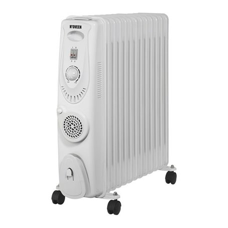 Radiateur à Huile N'oveen OH1301 Blanc 2900 W