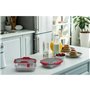 Bol de stockage HeatsBox INNER DISH SET Rouge Graphite Argenté Rectangulaire 0,925 l (2 Unités)