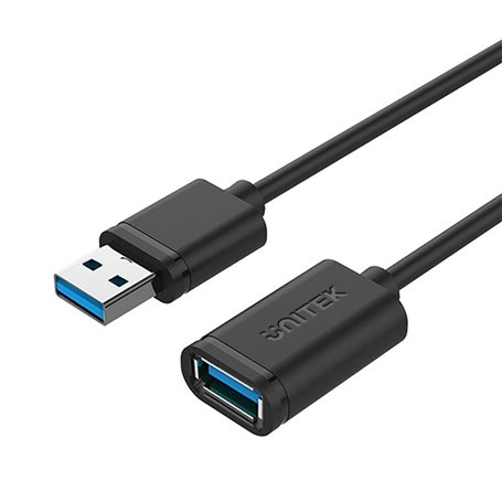 Câble Rallonge à USB Unitek Y-C458GBK Noir 1