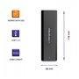Boîtier Externe Qoltec 50311 Noir