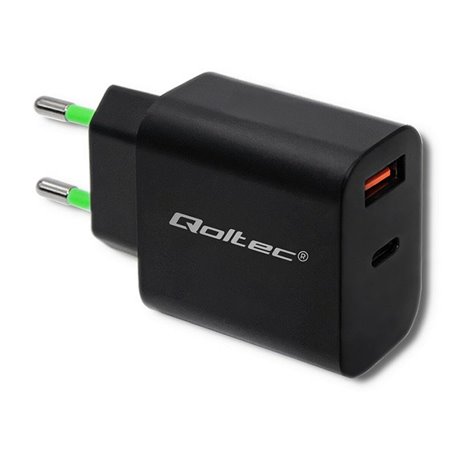 Chargeur mural Qoltec 51713 Noir 18 W