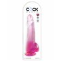 Vibromasseur Pipedream King Cock Clear Multicouleur Rose