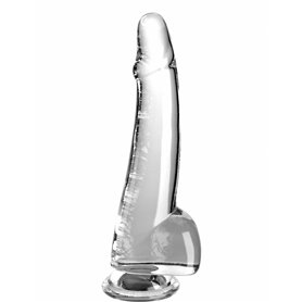 Gode réaliste Pipedream King Cock Clear TPE Transparent