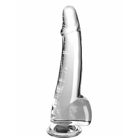 Gode réaliste Pipedream King Cock Clear TPE Transparent