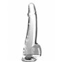 Gode réaliste Pipedream King Cock Clear TPE Transparent