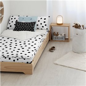 Couette Kids&Cotton Kibo Noir 90 x 200 cm 90 x 1 x 200 cm