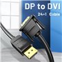 5 m DisplayPort DVI Noir