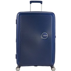 Valise de taille moyenne American Tourister SoundBox Spinner Bleu 81 L 67 x 46