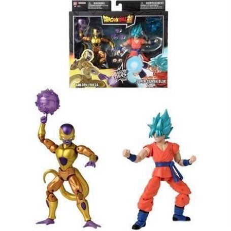 Figurine Dragon Ball Super Dragon Stars 17 cm - Golden Freezer vs Super Saiyan Blue Goku - BANDAI