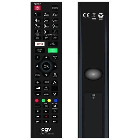 Télécommande de remplacement - CGV - FIDELIO Panasonic - Pour téléviseurs Panasonic - Sans programmation - Prete a l'emploi