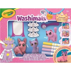 Coloriage - CRAYOLA - Washimals Pastel Princess Pets - Animaux pastels a personnaliser! Des 3 ans