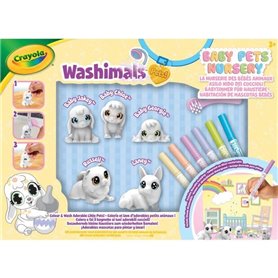 Coloriage - CRAYOLA - Washimals Baby Pets Nursery Pack - Famille lavable a colorier! Des 3 ans