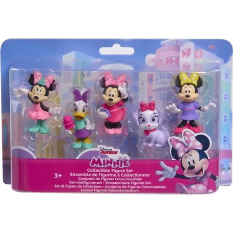 Figurines - DISNEY MINNIE MOUSE - Pack de 5 Figurines Minnie Mouse - Non articulées