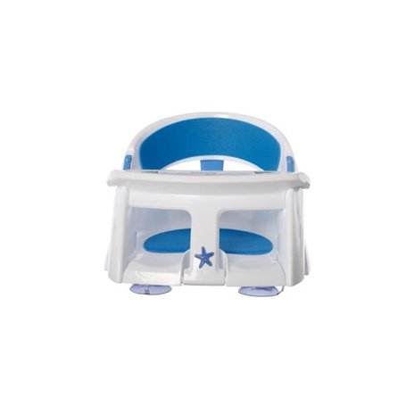 Siege de bain - DREAMBABY - Super confortable - Indicateur de détection de chaleur - 6 a 24 mois jusqu'a 13 kg - Blanc