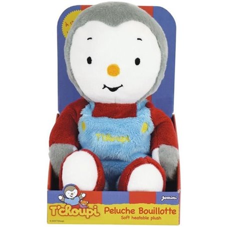 T'choupi Peluche Bouillotte +/- 21 cm avec Micro Perles d'Argile - JEMINI - Apaise les maux de ventre et réchauffe.