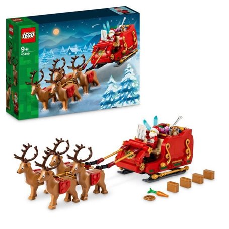 LEGO 40499 Le traîneau du Pere Noël - Set de construction pour enfants des 9 ans