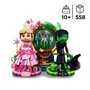 LEGO Wicked 75682 Figurines d'Elphaba et de Glinda - Idée Cadeau Anniversaire